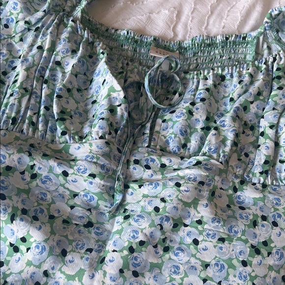 Floral Blue Midi Dress - Picture 5 of 7